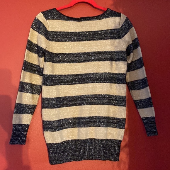 Metaphor sparkly striped sweater. 16.5x26 - Picture 2 of 10